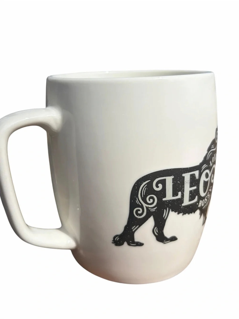 THRESHOLD LEO ZODIAC COFFEE MUG WHITE CERAMIC 12 OZ